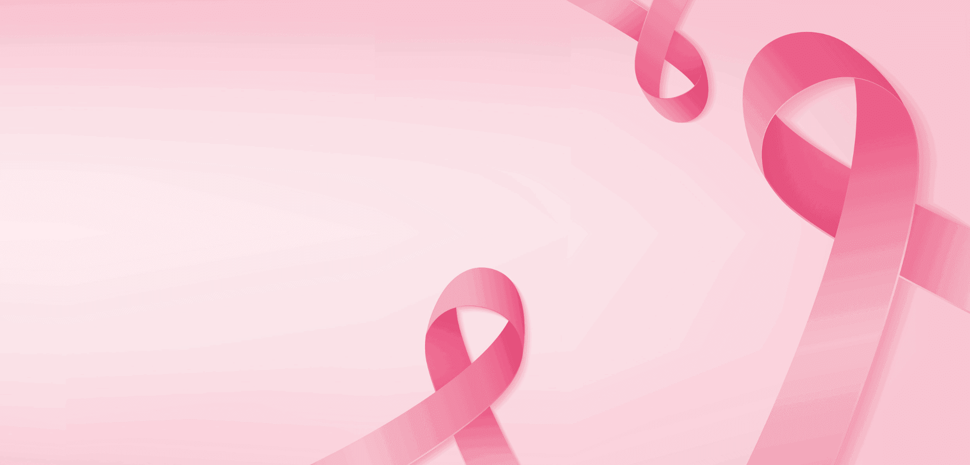 Pink breast cancer awareness ribbons